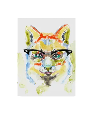 Jennifer Goldberger Smarty Pants Fox Canvas Art