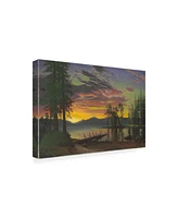 Albert Bierstadt Twilight, Lake Tahoe, 1870s Canvas Art