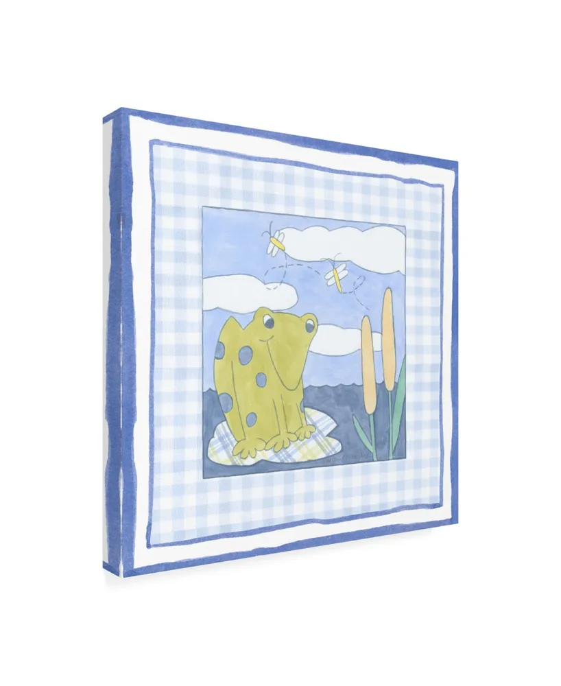 Megan Meagher Frog with Plaid Ii Childrens Art Canvas Art