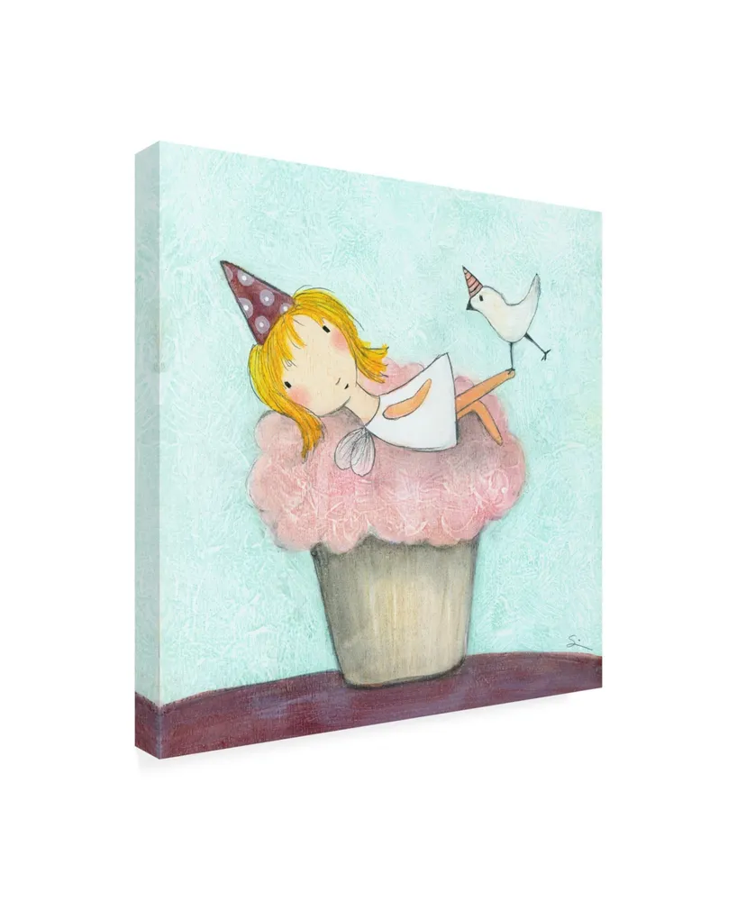 Carla Sonheim Cupcake Fairy Canvas Art