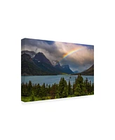 Darren White Photography Glacier Rainbow Canvas Art