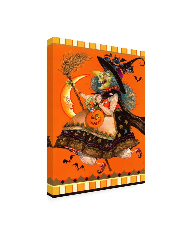 David Galchutt Witch and Her Broom Canvas Art