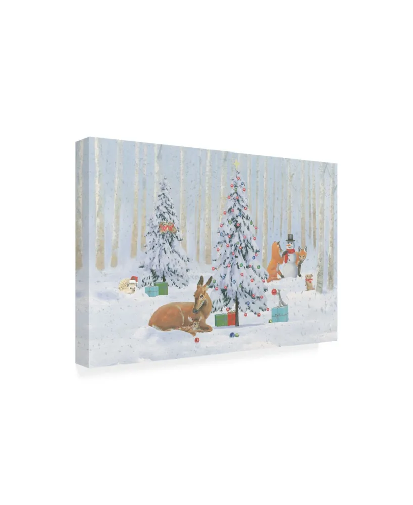 Emily Adams Christmas Critters Bright I Canvas Art