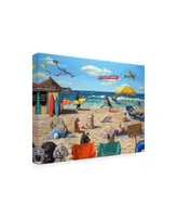 Lucia Heffernan Dog Beach Canvas Art