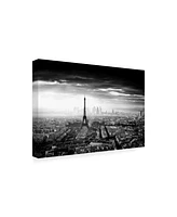 Jaco Marx Paris Eiffel in the Dark Canvas Art - 37" x 49"