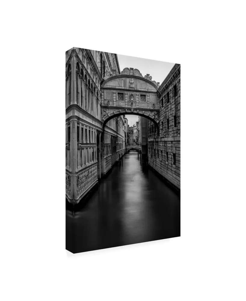 Danny Head B&W Bridge of Sighs Canvas Art