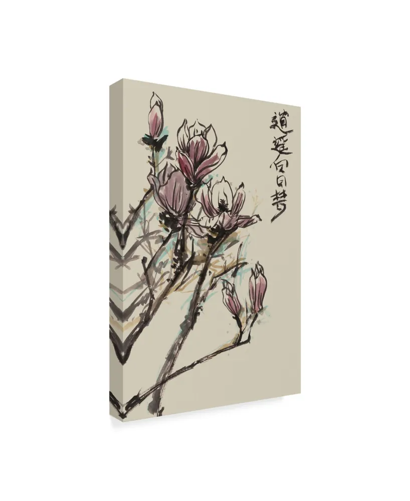 Melissa Wang Mandarin Magnolia Ii Canvas Art - 37" x 49"