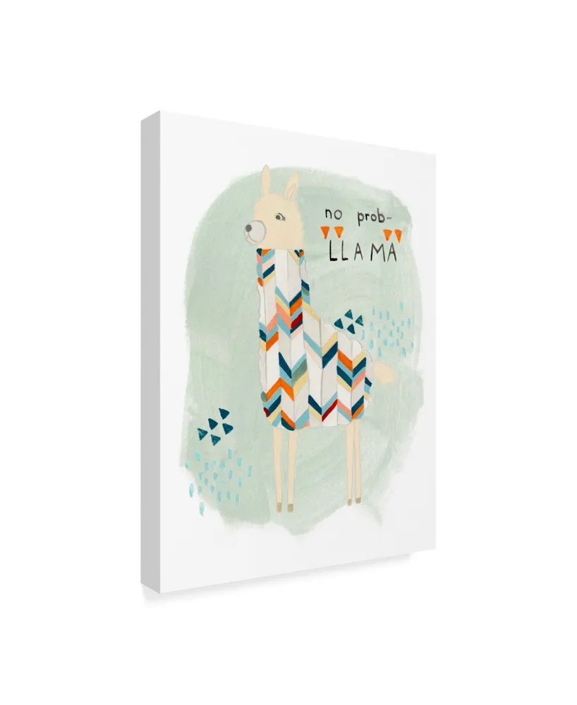 June Erica Vess Llama Squad I Canvas Art - 20" x 25"
