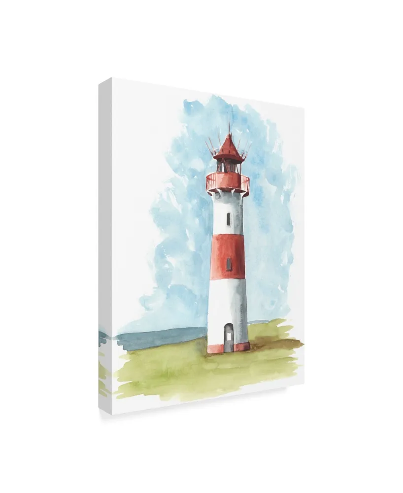 Naomi Mccavitt Watercolor Lighthouse Ii Canvas Art - 37" x 49"