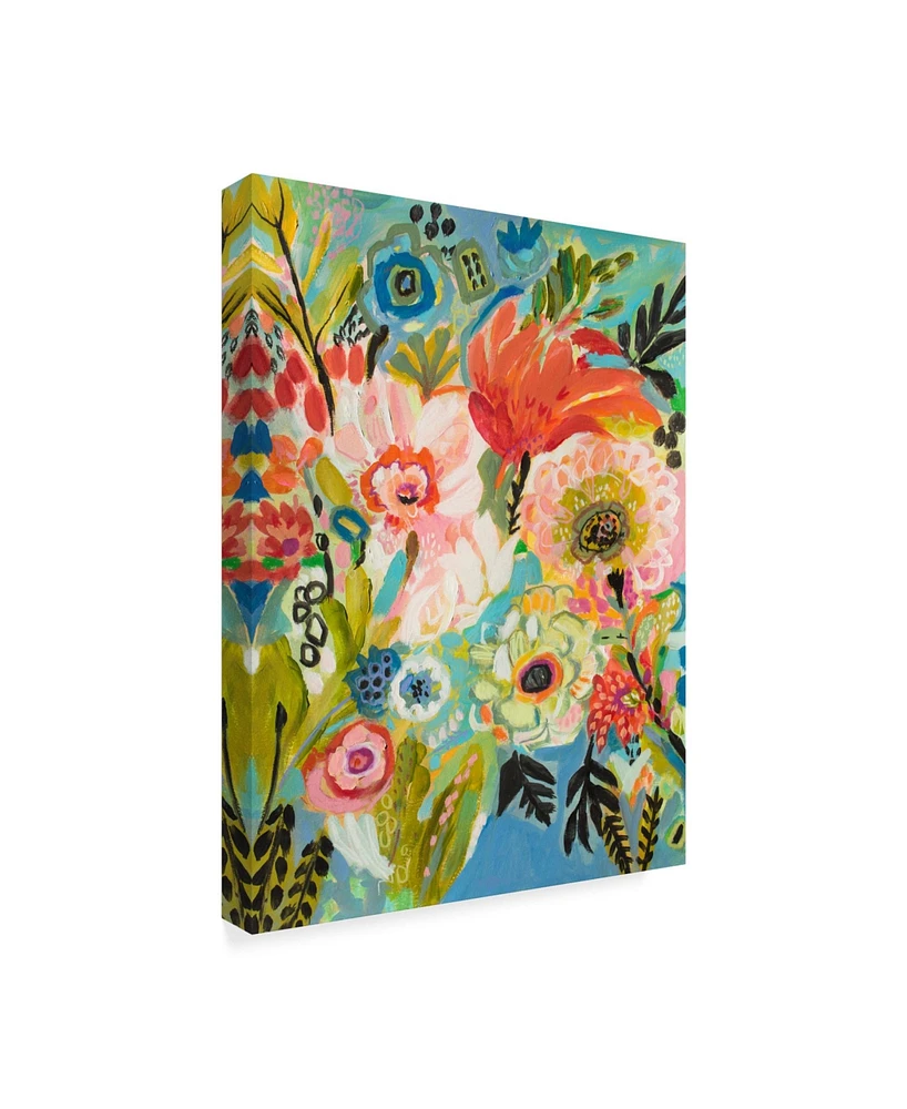 Karen Fields Secret Garden Floral Iii Canvas Art - 20" x 25"