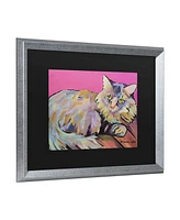 Pat Saunders-White Catatonic Matted Framed Art - 27" x 33"