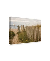 Aledanda Along the Beach Fence Ii Canvas Art