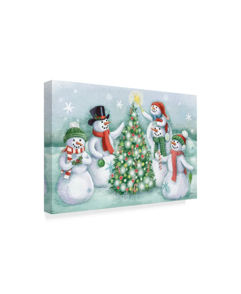 Mary Urban Classic Snowmen Iv Canvas Art - 15" x 20"