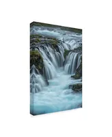Danny Head Blue Water Waterfall Canvas Art - 20" x 25"