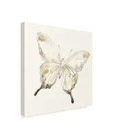 June Erica Vess Sepia Butterfly Impressions Iv Canvas Art