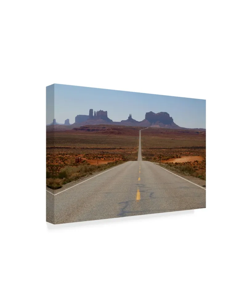 American School Road to Monument Valley Canvas Art