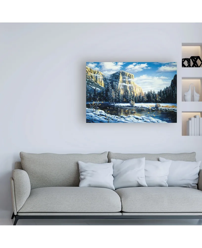 R W Hedge Quiet Time Mountain Canvas Art