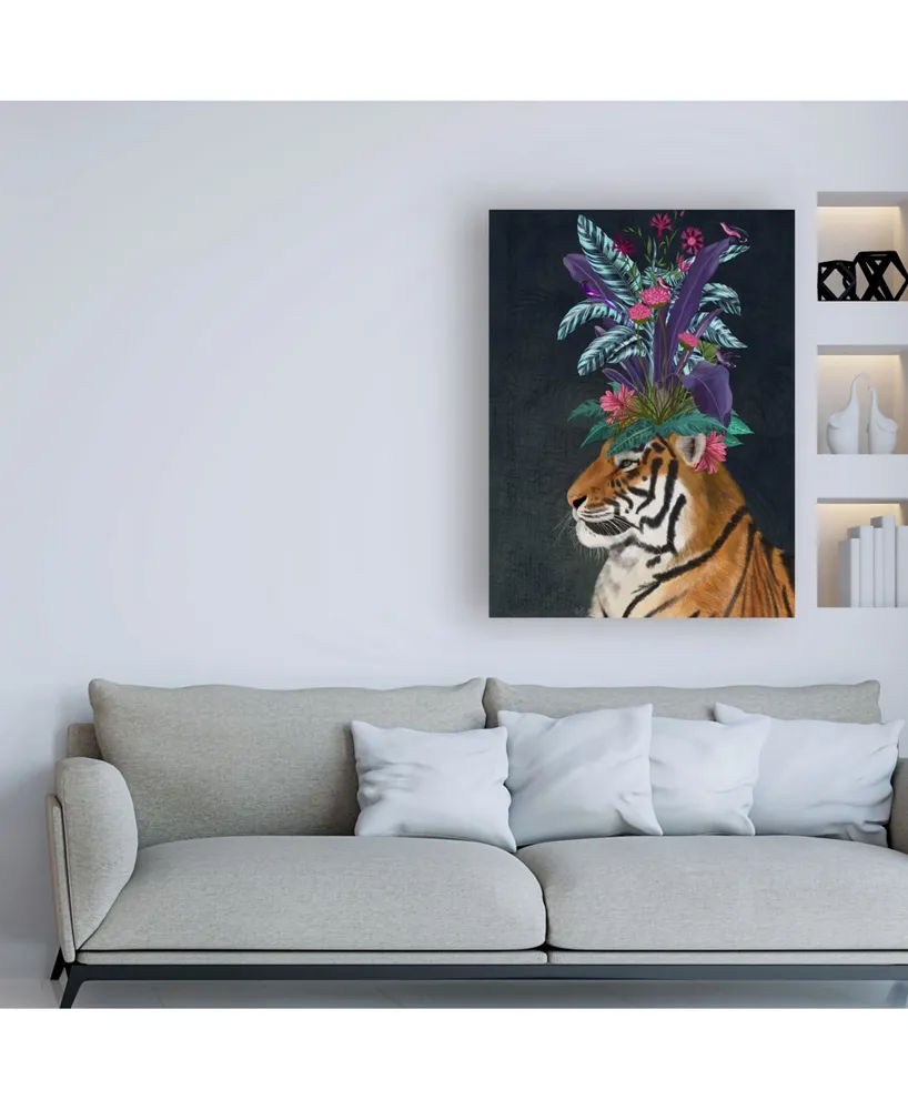 Fab Funky Horse and Flower Glasses Canvas Art