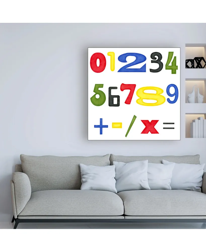 Megan Meagher Kids Room Numbers Childrens Art Canvas Art