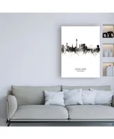 Michael Tompsett Dusseldorf Germany Skyline Portrait Ii Canvas Art - 36.5" x 48"