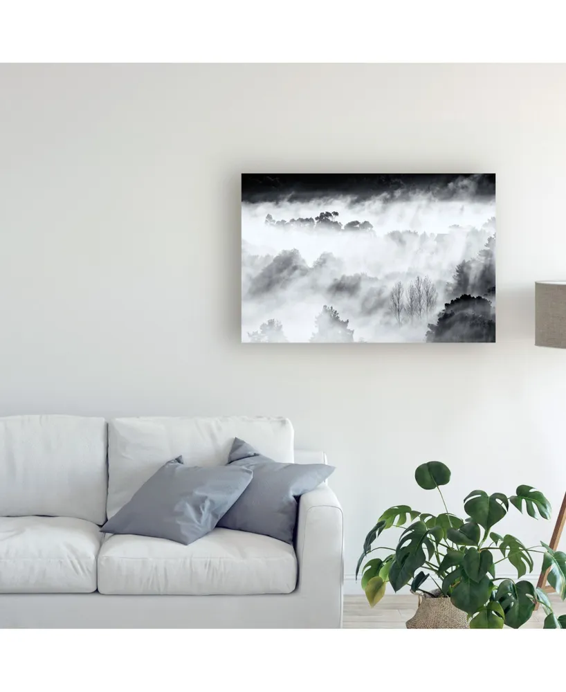 Antonio Carrillo Lopez Dark Misty Mountains Canvas Art