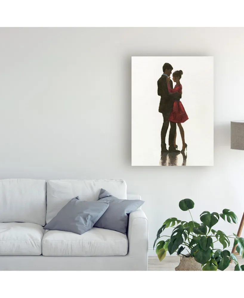 Marco Fabiano The Embrace Ii Red Dress Canvas Art