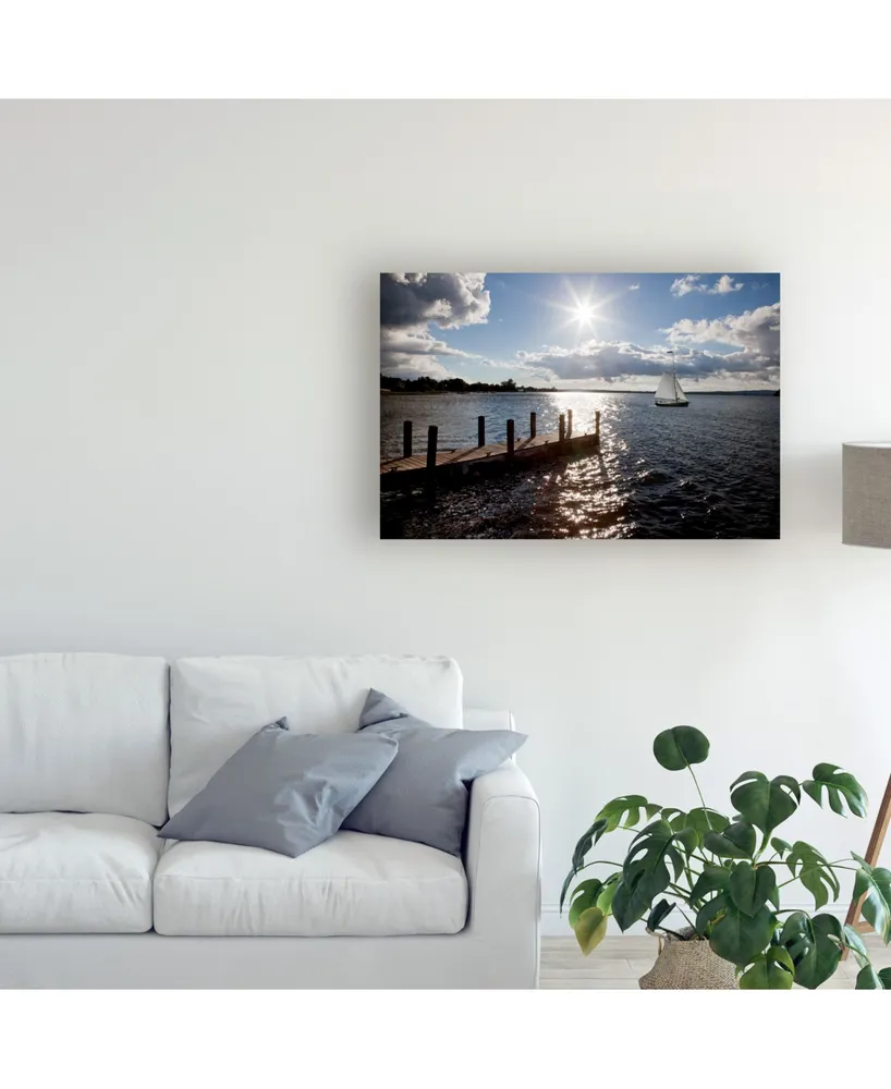 Monte Nagler Sunrise at Crooked Lake Canvas Art