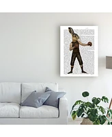 Fab Funky Boxing Hare Gloves Canvas Art - 27" x 33.5"