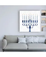 Victoria Borges Sophisticated Hanukkah I Canvas Art - 15.5" x 21"