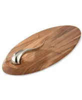 Nambe Swoop Cheese Board & Knife