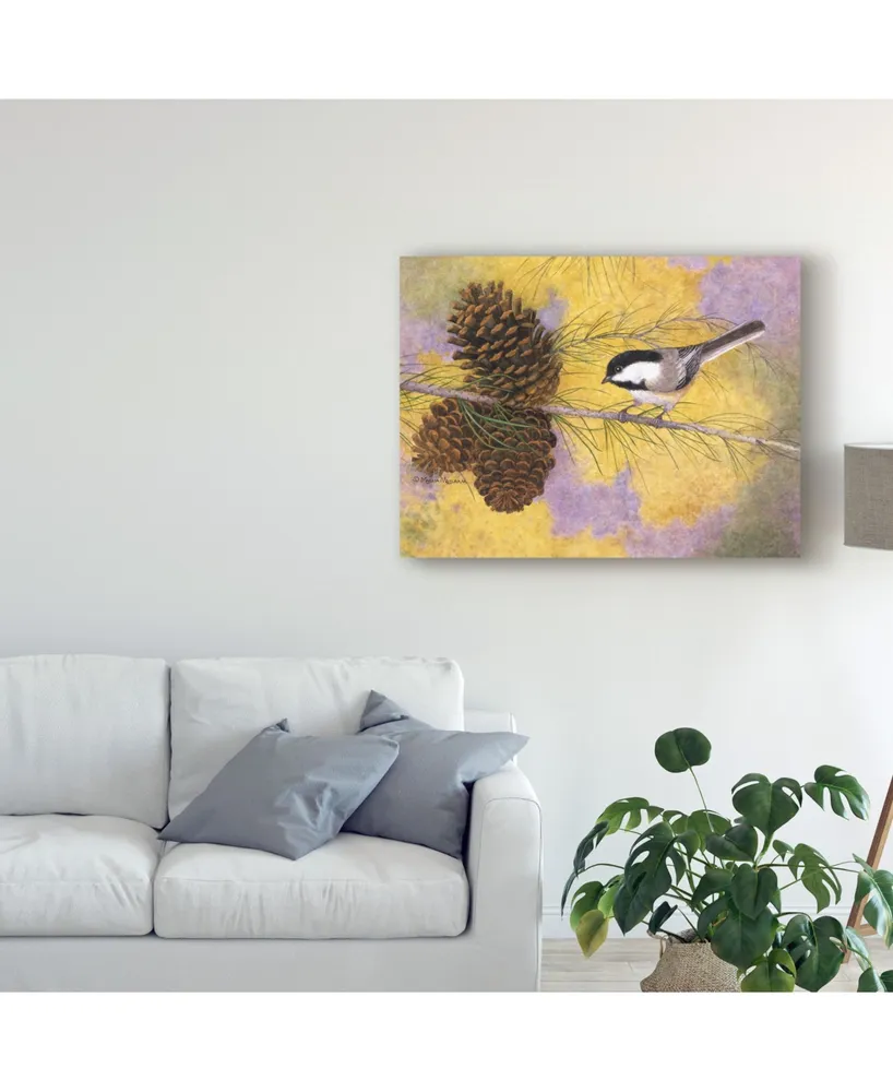 Marcia Matcham Chickadee in the Pines Ii Canvas Art
