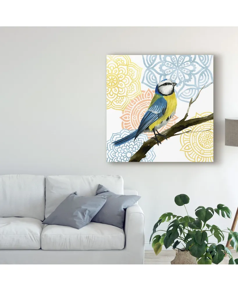 Grace Popp Mandala Bird I Canvas Art