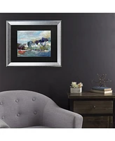 Richard Wallich Dock Matted Framed Art - 27" x 33"