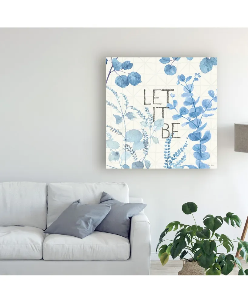 Lisa Audit Mixed Greens Lxvi Blue Canvas Art