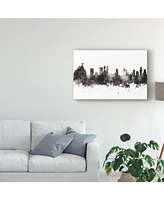 Michael Tompsett Rio De Janeiro Skyline Brazil Black White Canvas Art - 20" x 25"