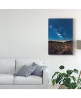 American School Shooting Star with Milky Way Canvas Art - 20" x 25"