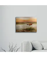 Masters Fine Art Florida Sunset Floating Brushed Aluminum Art - 22" x 25"