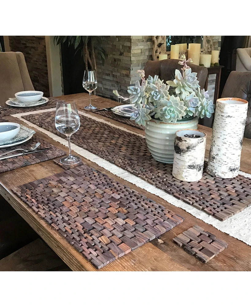 Hip-o Modern Living Rosewood Placemats, Set Of 2