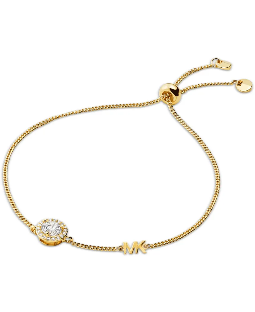 Michael Kors Sterling Silver Cubic Zirconia Slider Bracelet