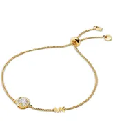 Michael Kors Sterling Silver Cubic Zirconia Slider Bracelet