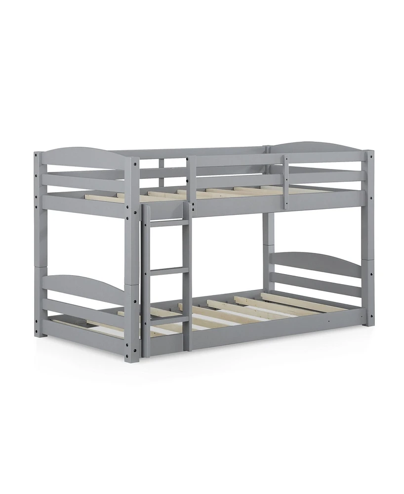 Dorel Living Wade Twin Floor Bunk Bed