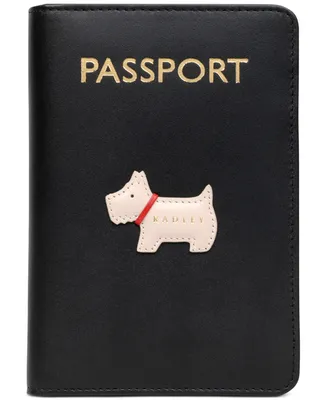 Women's Heritage Dog Outline Leather Passport Cover