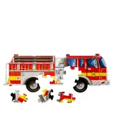 Melissa and Doug Giant Fire Truck Floor 24 pc