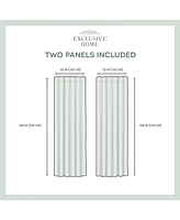 Exclusive Home Curtains Velvet Heavyweight Hidden Tab Top Curtain Panel Pair, 52" x 108"