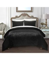 Chic Home Chyna 3-Pc. King Velvet Comforter Set