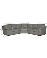 Lothan -Pc. Leather Sectional Sofa