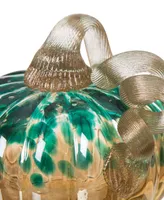 Glitzhome Small Glass Pumpkin