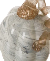 Glitzhome Tall Glass Pumpkin