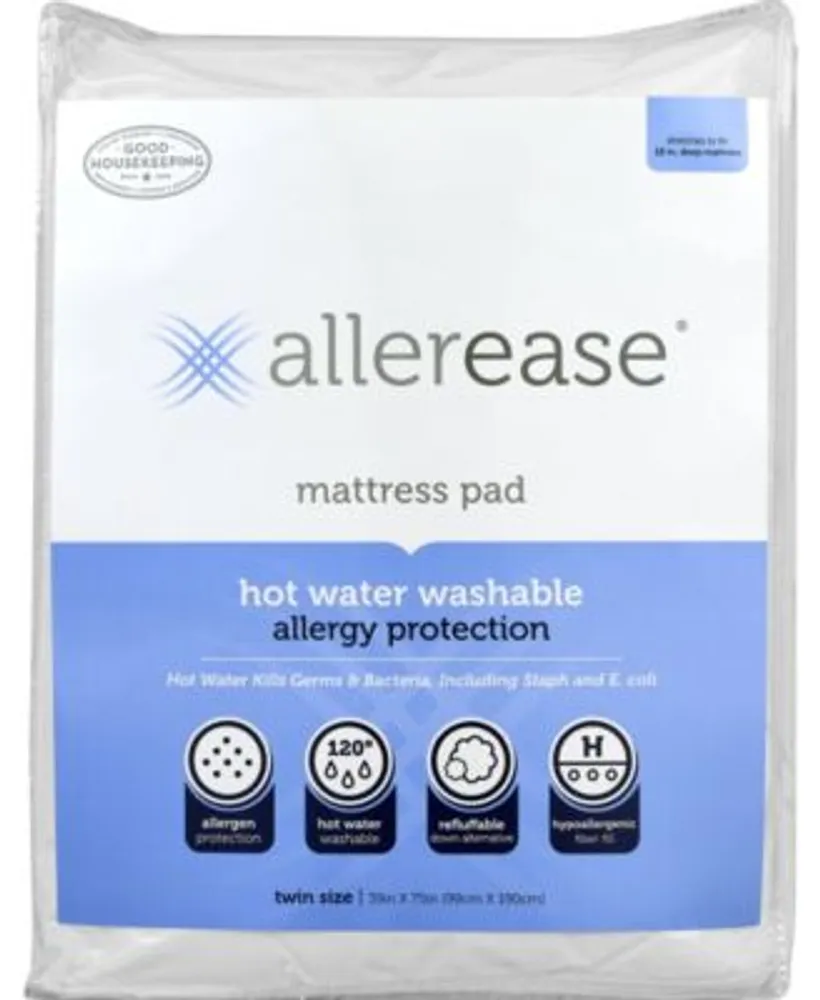 Allerease Hot Water Wash Deep Pocket Mattress Pads
