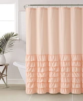 Vcny Home Melanie Ruffle 72" x Shower Curtain